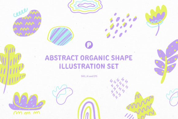 Abstract Organic Shape Illustration Set: Premium Graphics for Modern Design