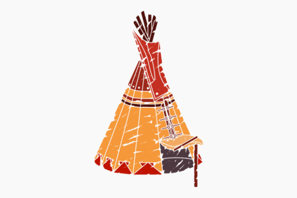 Brushed Oblique Native American Tent: A Review of Graphics and Illustrations
