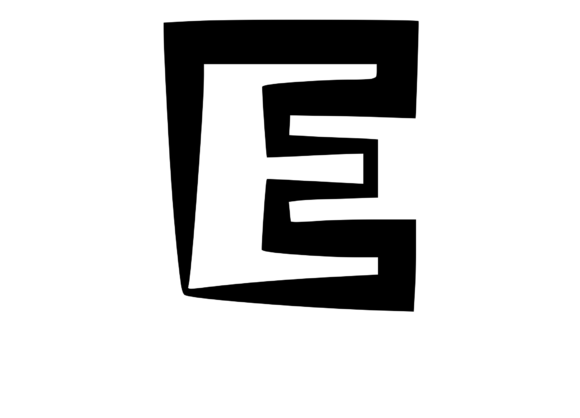Cute and Bold Uppercase Mono Letter E for Graphics and Crafts