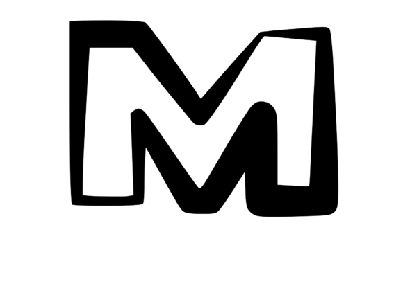 Cute and Bold Uppercase Mono Letter M Graphics for Crafts