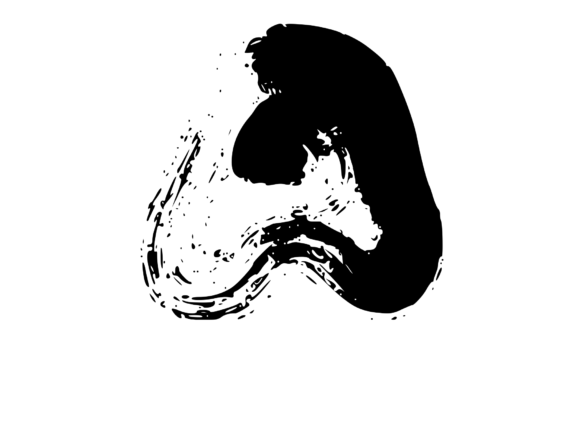 Messy and Rough Fat Brushed Mono a: Graphics for Crafts