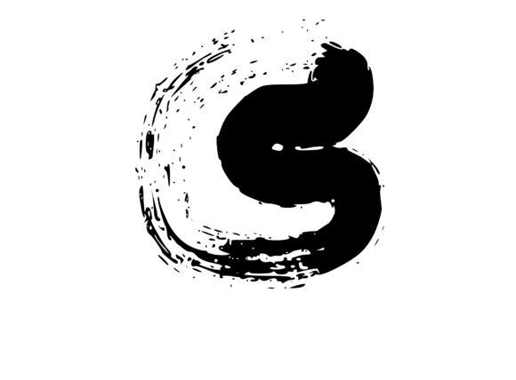 Messy and Rough Fat Brushed Mono C for Graphics and Crafts