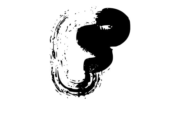 Messy and Rough Fat Brushed Mono F Graphics for Crafts