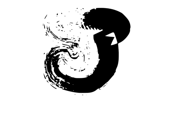 Messy and Rough Fat Brushed Mono J Graphics for Crafts