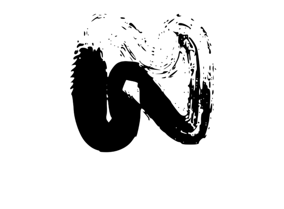Messy and Rough Fat Brushed Mono N: Graphics for Crafts & Brands