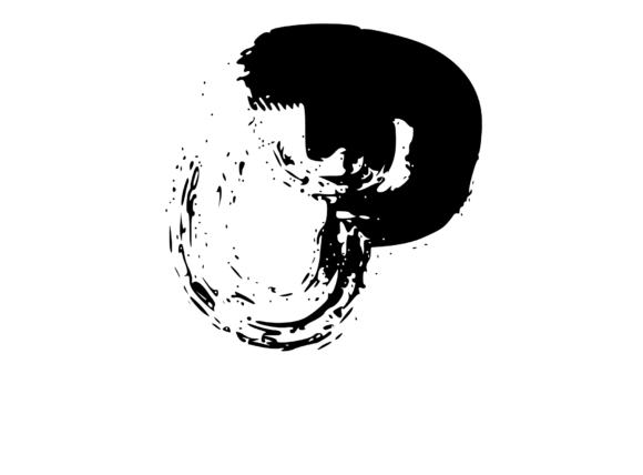 Messy and Rough Fat Brushed Mono P: Graphics for Crafts