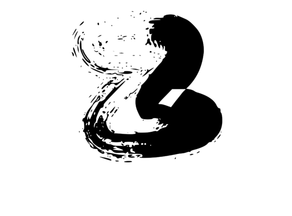 Messy and Rough Fat Brushed Mono Z for Graphics and Crafts