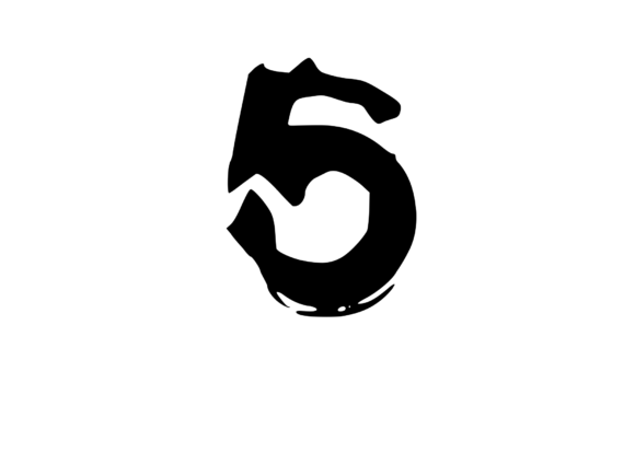 Spooky Rough Brushed Mono 5: A Graphic Design Asset for Crafts