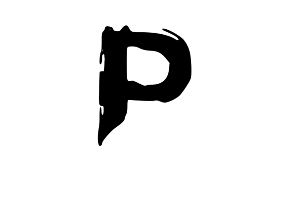 Spooky Rough Brushed Mono P Graphics for Crafts