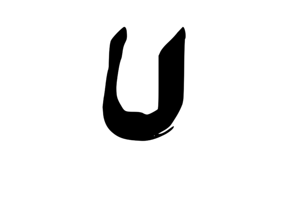 Spooky Rough Brushed Mono U Graphics for Crafts