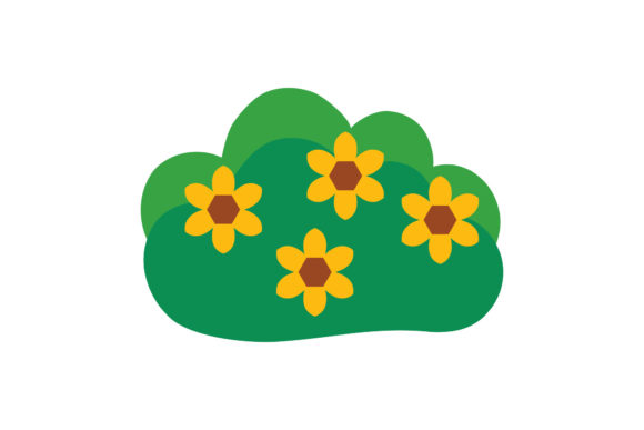 Spring Icon Flower Bushes: Fresh Graphics and Icons for Modern Blogs